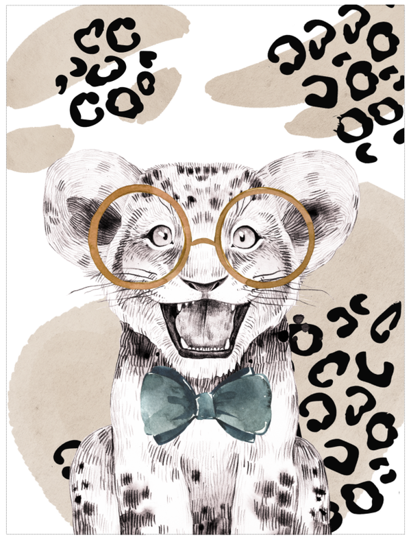 Panneau Coton - Safari Hipster