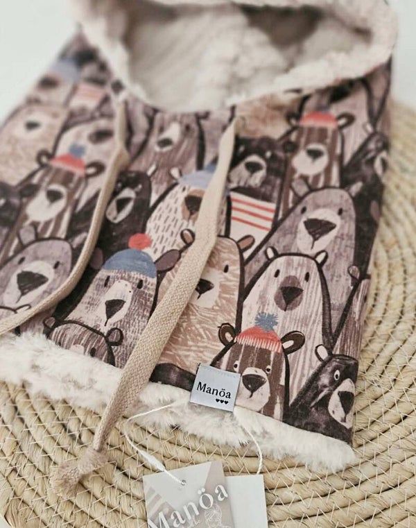 Col à capuche enfant - Bears