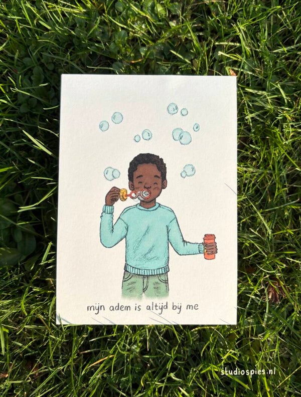 Affirmatiekaart "Mijn adem is altijd bij me"
