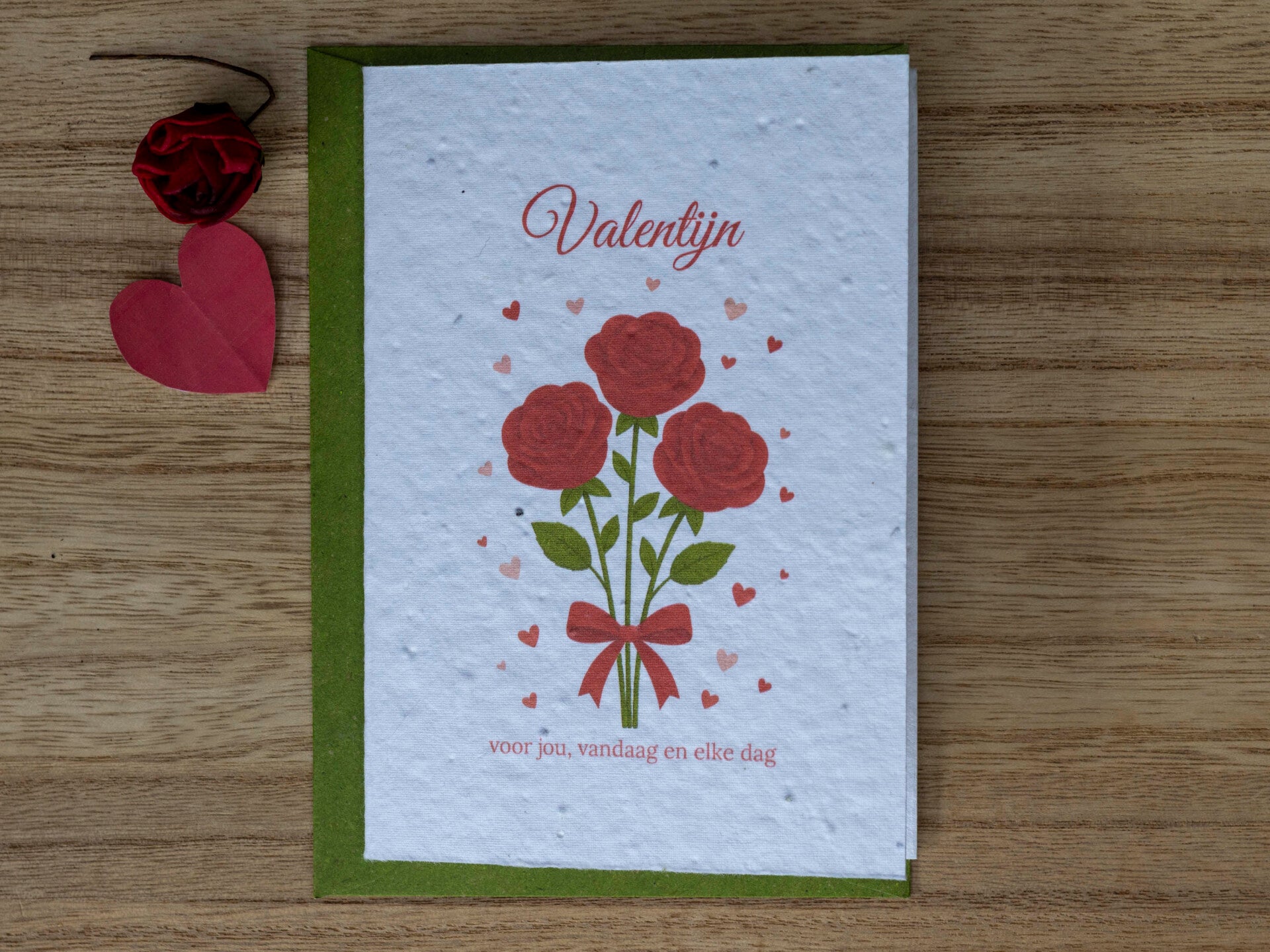 Wenskaart van bloeipapier - voor jou, vandaag en elke dag