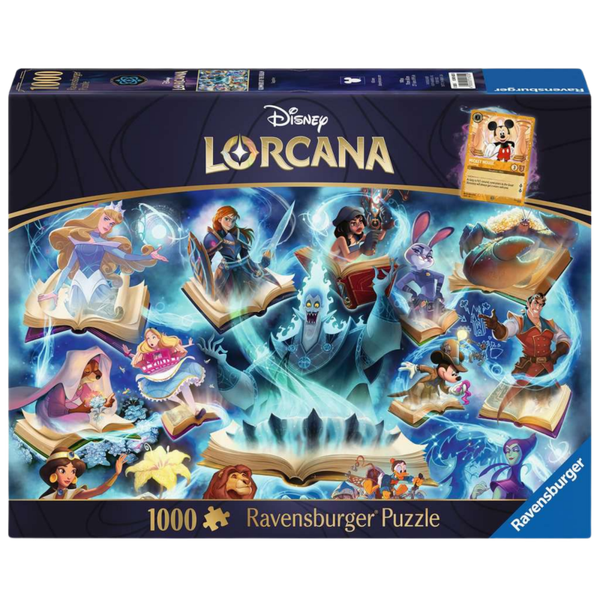 Disney Lorcana – Glimmers of the Realm – Sapphire Puzzel (1000 stukjes) Incl. Lorcana Promo