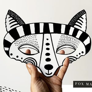 Maak dit leuke vossenmasker helemaal hoe jij wilt, en daarna lekker spelen. Lekker creatief bezig zijn