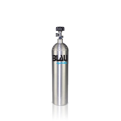 BLAU CO2 Aluminiumflasche