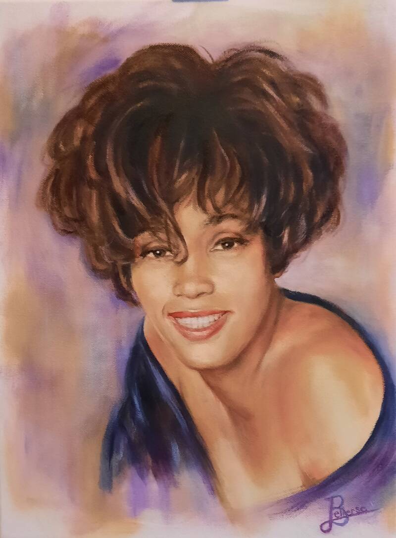 Witney Houston Belart portretschilderijen