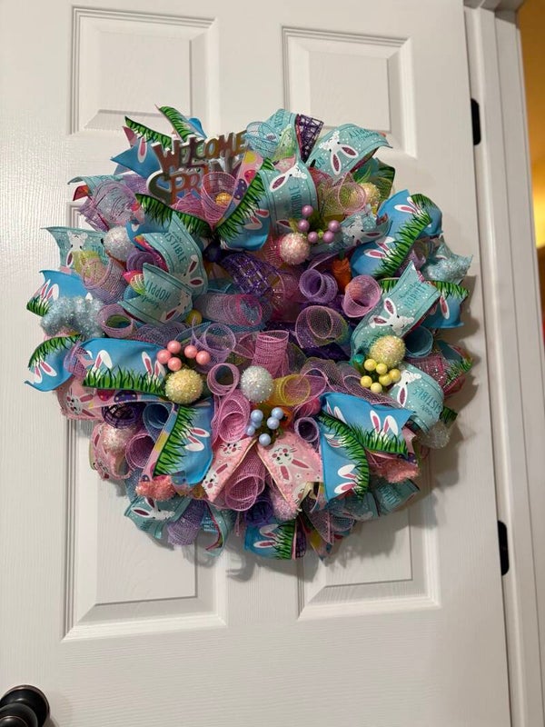 custom easter wreath