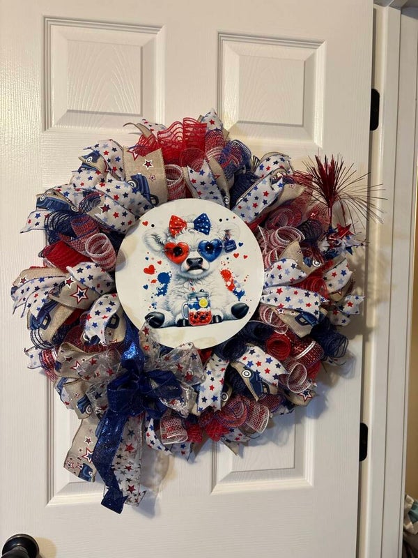 custom cow wreaths