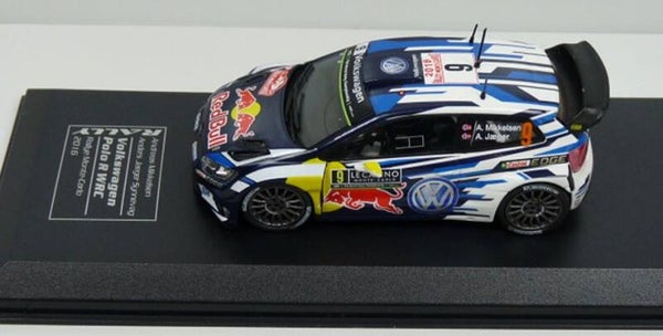 Volkswagen Polo R WRC #9 Rallye Monte Carol 2015 Mikkelsen Floene 1:43 scale model car