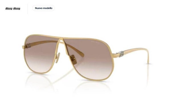 MIU MIU A56S - 5AK90L - Oro - Occhiale metallo da sole donna