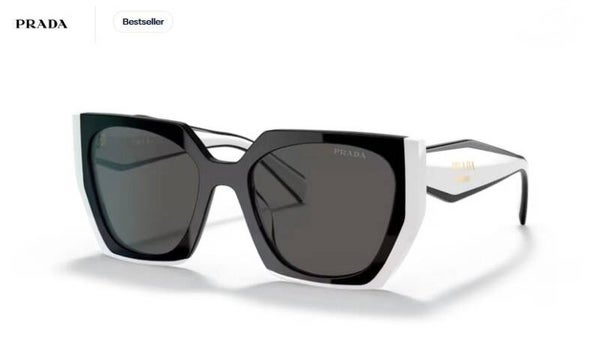 PRADA 15WS - 09Q5S0 - Nero/bianco talco - Occhiale da sole donna