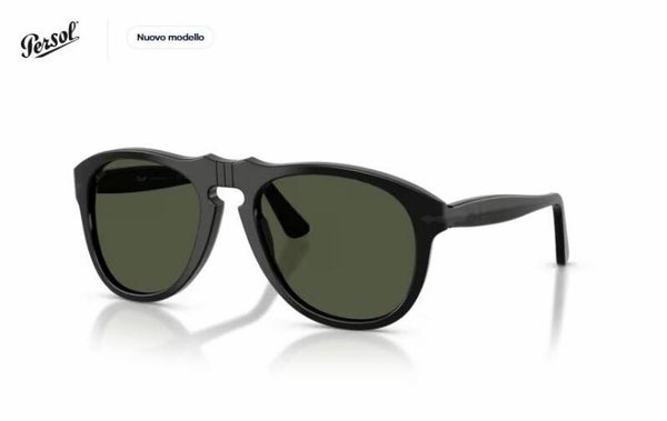 PERSOL - 0PO0649NE - Occhiale da sole uomo / unisex - 95/31 - Nero - LIMITED EDITION TOTAL BLACK ARROW