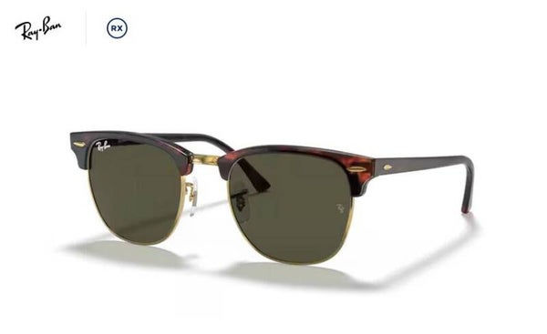 RAY-BAN Clubmaster 0RB3016 - W0366 - Tartarugato su oro - Occhiale da sole Unisex