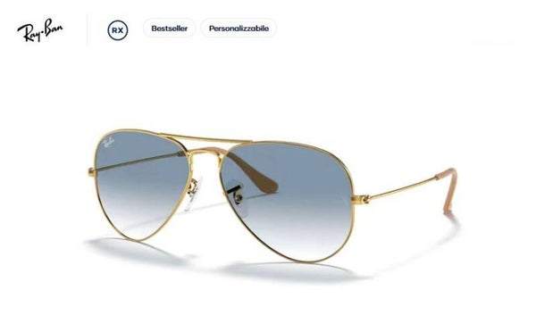 RAY-BAN AVIATOR 3025 55 001/32 - Occhiale da sole unisex