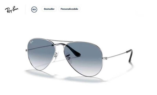 RAY-BAN AVIATOR 3025 55 003/3F - Occhiale da sole unisex