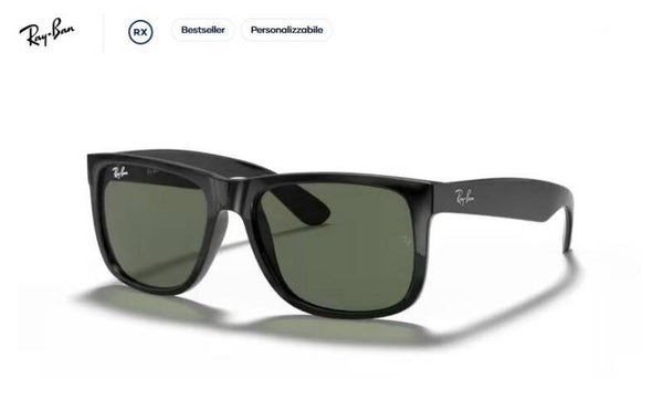 RAY BAN  Justin - 601/71 - Nero - Occhiale da sole unisex