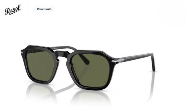 PERSOL - Occhiale da sole uomo -  0PO3292S - 95/58 - Nero - Polarizzato