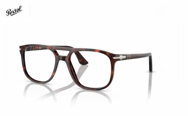 PERSOL - Occhiale da vista unisex - 0PO3329V GRETA - 24 - Havana Tartarugato