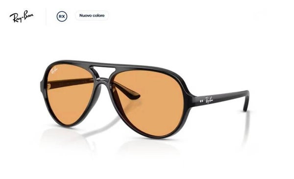 RAY-BAN Occhiale sole unisex Aviator Pilot - 0RB4125 - Cats 5000 - 601/33 - Nero