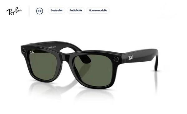RAY-BAN META Wayfarer GEN2 0RW4012 601/71 Nero Lucido Occhiali Smart AI Unisex 50 M