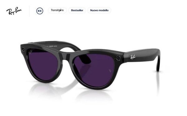 RAY-BAN META Skyler GEN2 0RW4014 601/CH - Nero Lucido Transitions® Gen S Ametista Smart AI Glasses