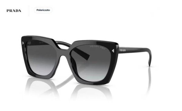 PRADA - 0PR 23ZS - Nero lucido - Occhiale da sole donna polarizzato