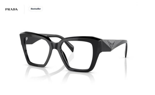 Prada 0PR 09ZV 1AB1O1 Nero Lucido 51 (S) – Occhiale da Vista Donna