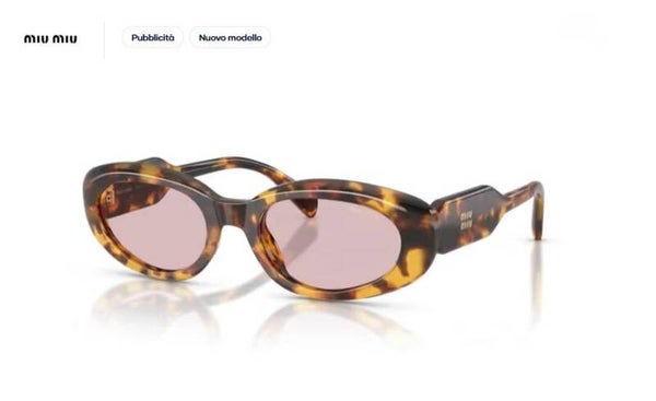 MIU MIU 0MU C01S 14L4I0 53 (M) Havana Miele – Occhiale da Sole Donna/Unisex