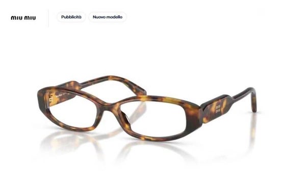 MIU MIU 0MU 06ZV 14L1O1 52 (XS) Havana Miele – Occhiale da Vista Donna