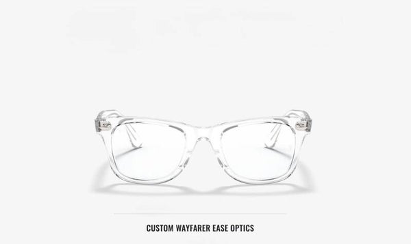 RAY-BAN CUSTOM WAYFARER EASE OPTICS 0RB4340VCP CRYSTAL TRASPARENTE 50 (M) – Occhiale da Vista Unisex