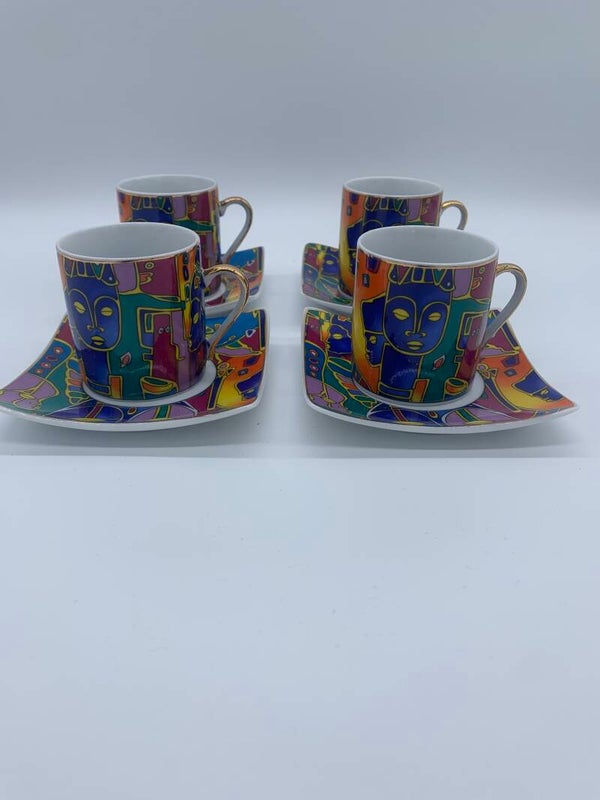Limoges Porselein Espresso kop&schotel jaren 90