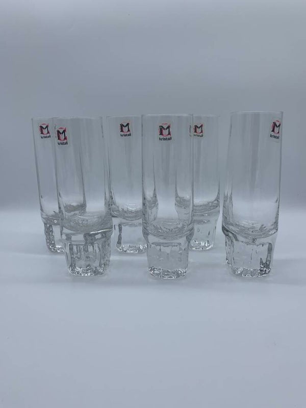 Italiaan longdrink glas met ijsvoet