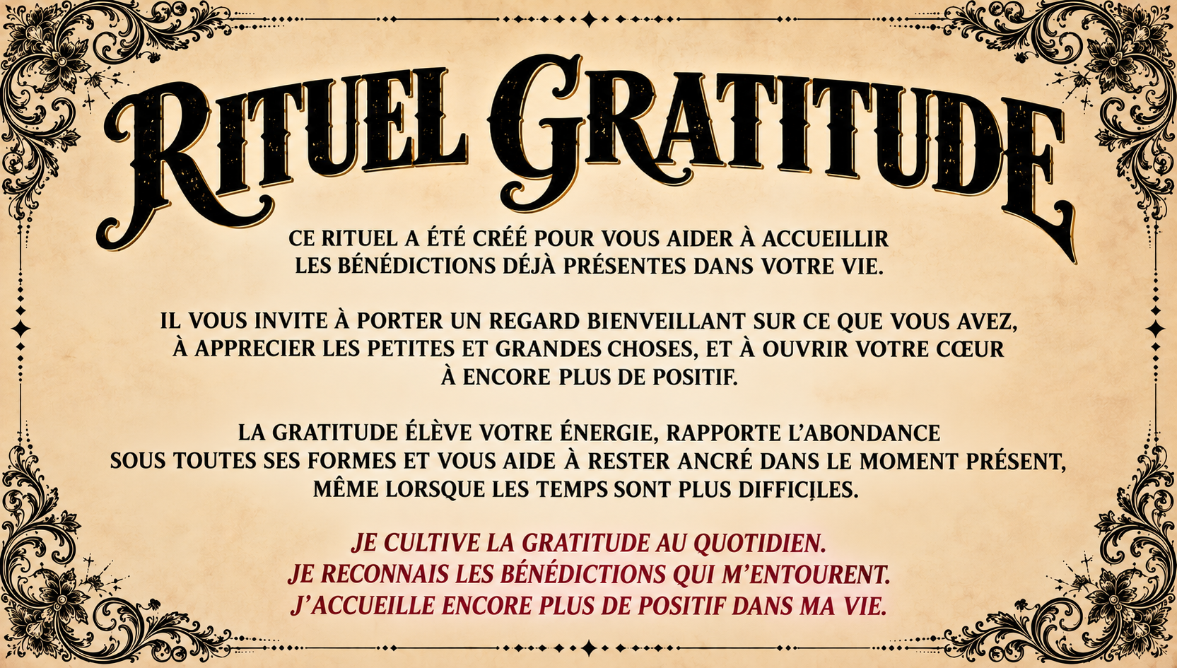 Rituel SEMER LA GRATITUDE