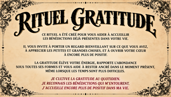Rituel SEMER LA GRATITUDE