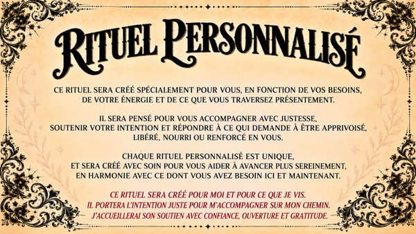 Rituel Personnalisé