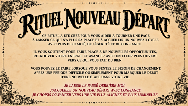 Rituel Nouveau des départs