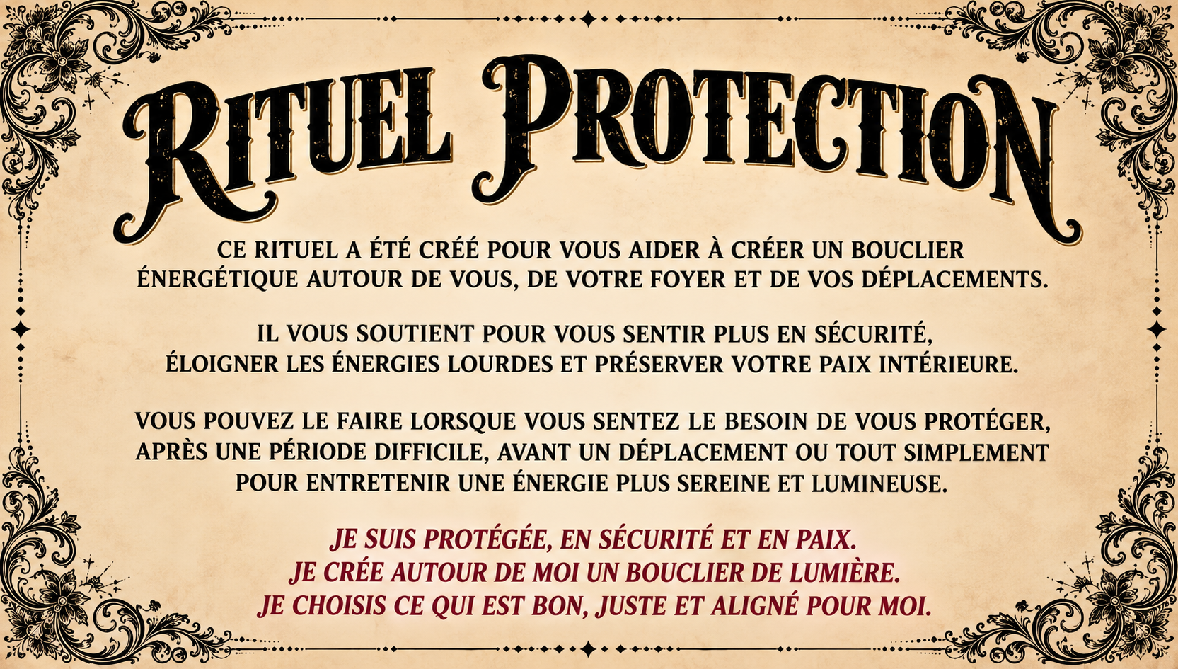 Rituel PROTECTION
