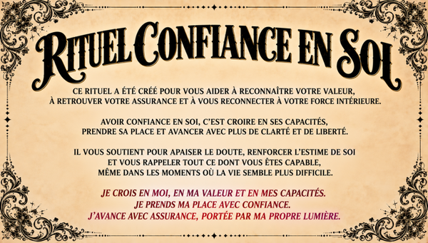 Rituel Confiance en soi