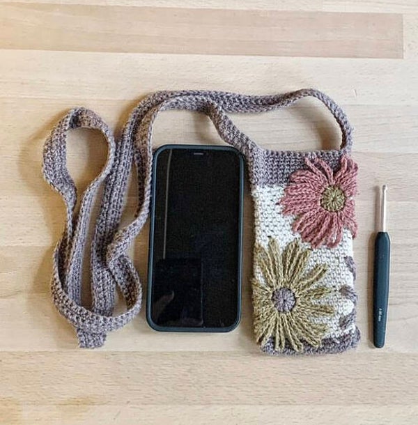 CROCHET ÉTUI TÉLÉPHONE / PORTABLE