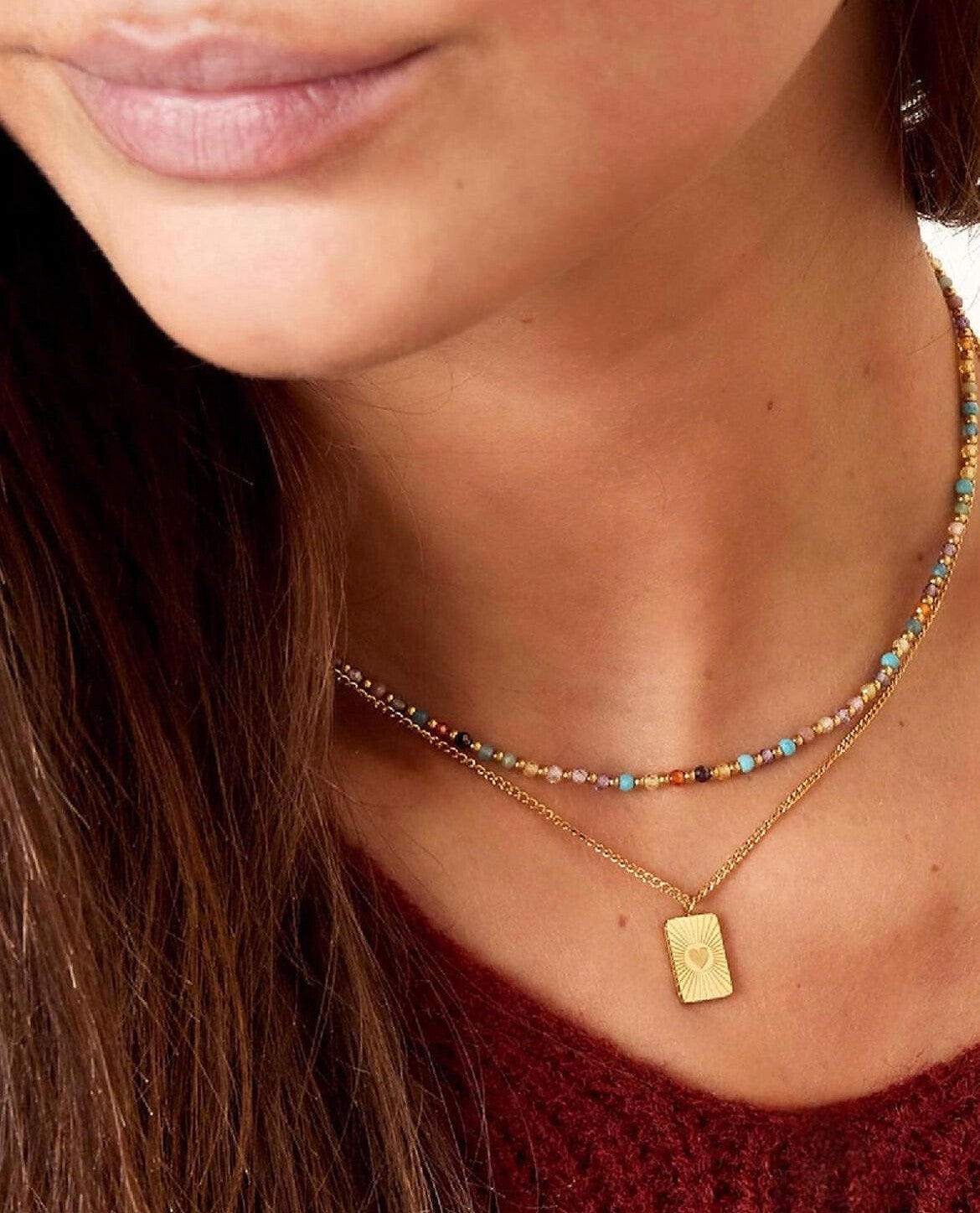 Collana ciondolo quadrato