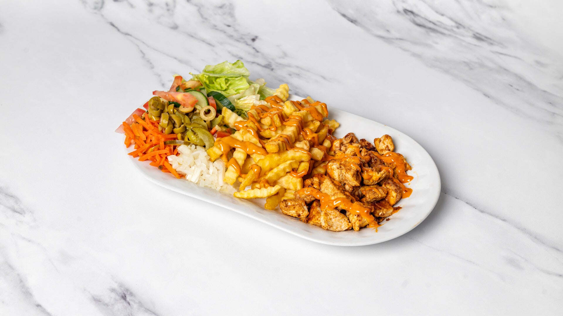 Mix schotel ( Kip+ Doner )