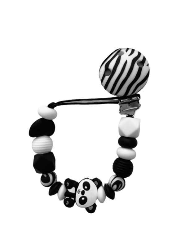 Speenkoord | Zwart / wit