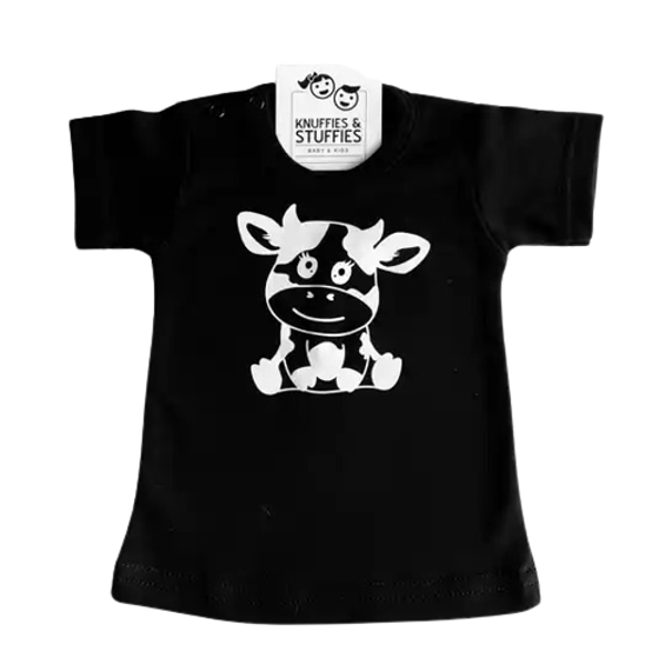 T- Shirt Koe | Zwart | 62