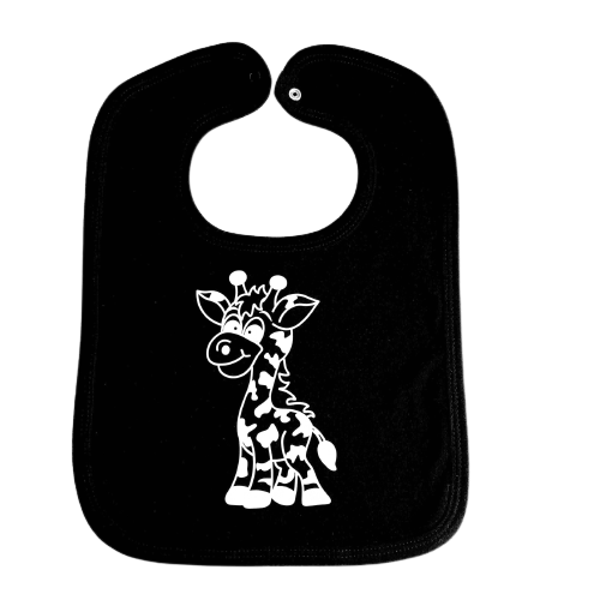 Slabbetje | Uni Line | Jersey | Girafje | Zwart