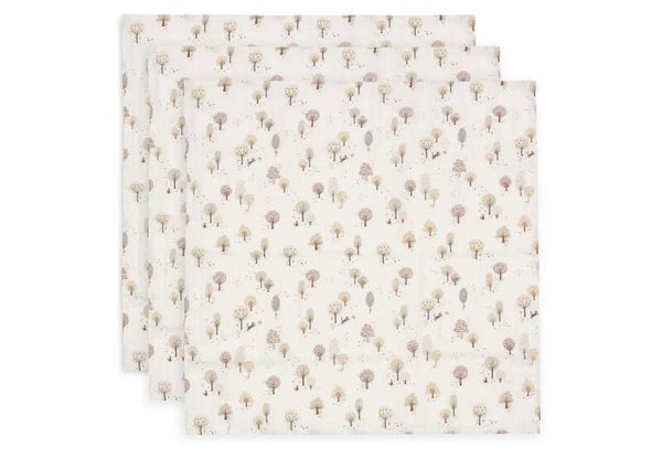 Hydrofiele Doeken | Tiny Park | Afm. 70 x 70 cm.| 3 pack