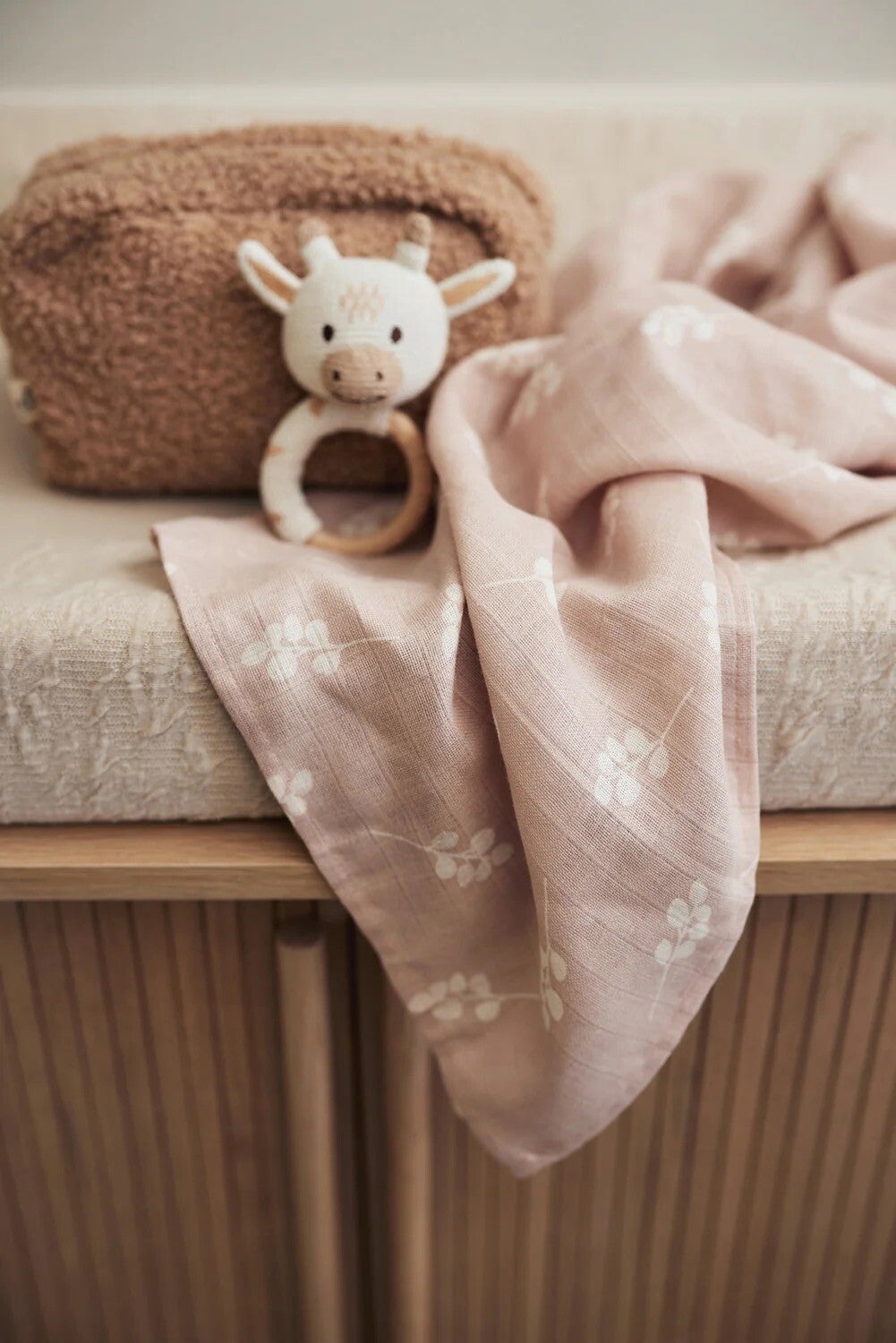 Hydrofiele Doeken | Twig | Wild Rose | Afm. 70 x 70 cm.| 3 pack