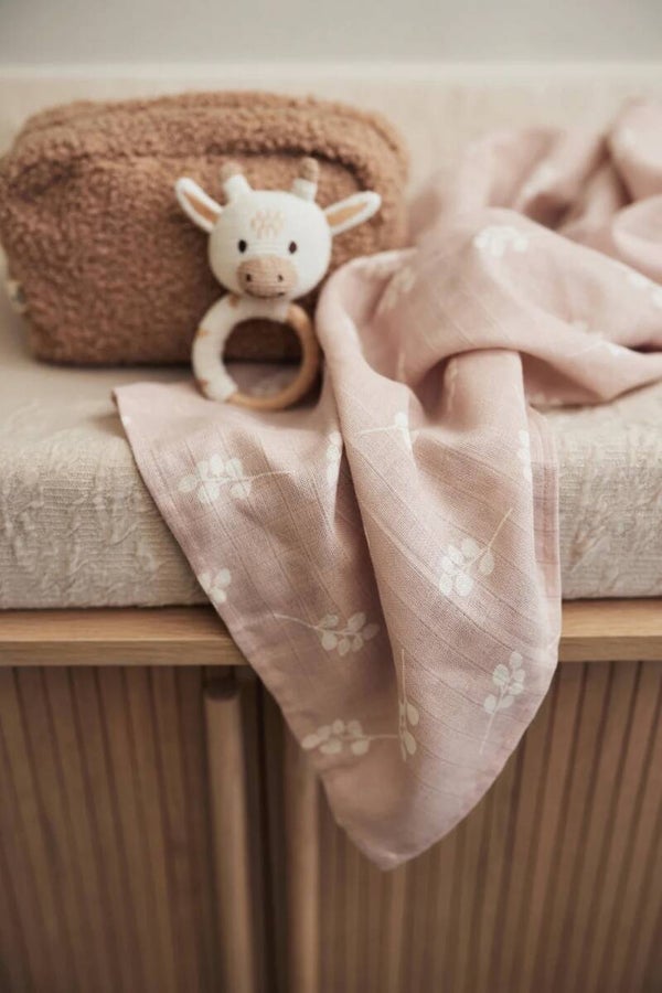 Hydrofiele Doeken | Twig | Wild Rose | Afm. 70 x 70 cm.| 3 stuks