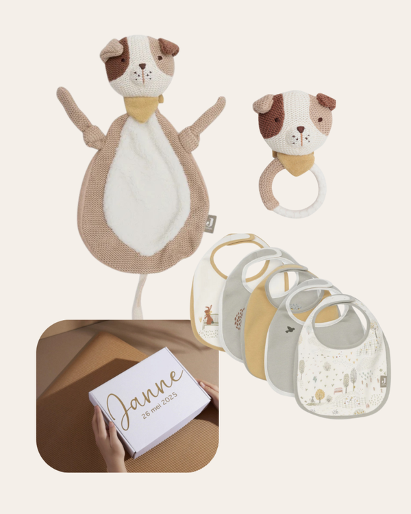 Geschenkset | Dog Mick | Slabbetjes set van 5 stuks Tiny Park