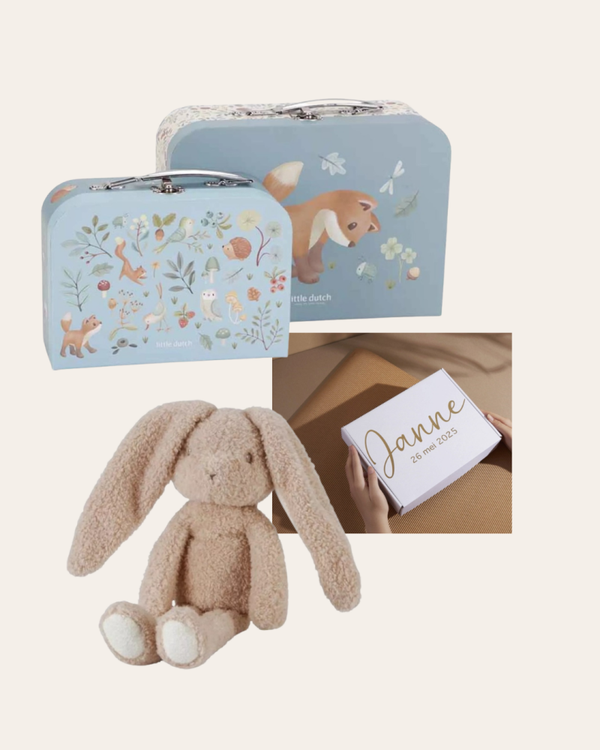 Geschenkset | Speelkoffertjes | Knuffel Konijn | Baby Bunny