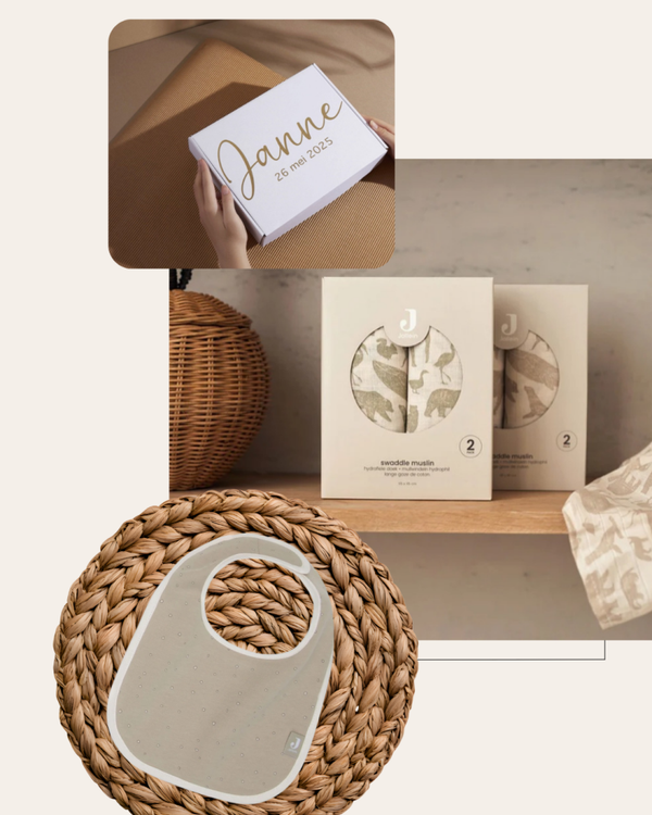 Geschenkset | Hydofiele Doeken | Farm | ( 3 pack ) 70 x 70 cm. | Slabbetje