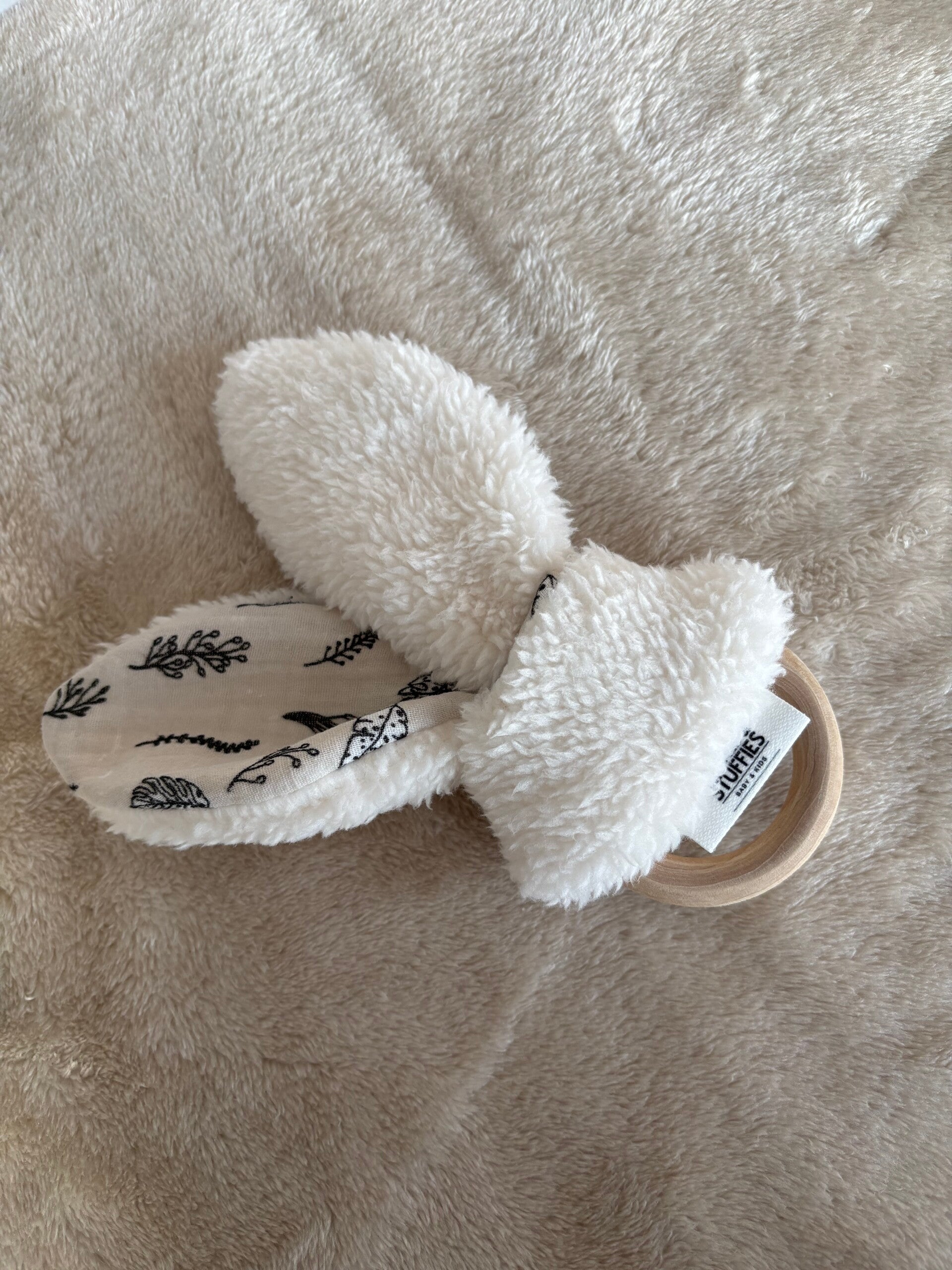 Bijtring | Hout | Teddy | Hydrofiel | Bunny Ears