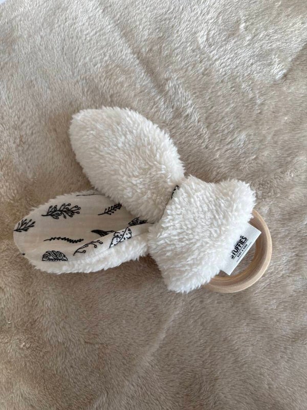 Bijtring | Hout | Teddy | Hydrofiel | Bunny Ears